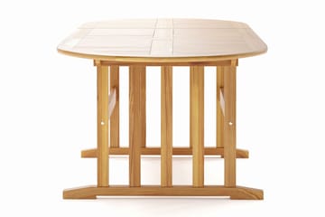 Menorca Ovalt Forlengbart Spisebord i tre Utendørs 90x150 cm - Teak / Natur - Hagemøbler & utemiljø - Hagebord - Spisebord ute