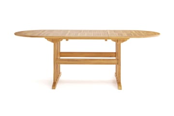 Menorca Ovalt Forlengbart Spisebord i tre Utendørs 90x150 cm - Teak / Natur - Hagemøbler & utemiljø - Hagebord - Spisebord ute