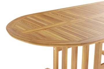 Menorca Ovalt Forlengbart Spisebord i tre Utendørs 90x150 cm - Teak / Natur - Hagemøbler & utemiljø - Hagebord - Spisebord ute