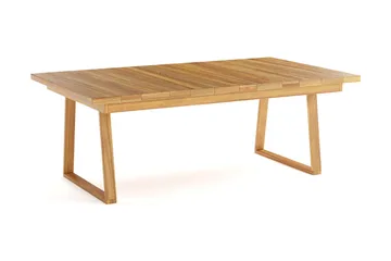 Menorca Stort Rektangulært Spisebord i tre Utendørs 100x180 cm - Teak / Natur - Hagemøbler & utemiljø - Hagebord - Spisebord ute