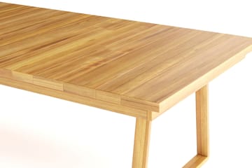 Menorca Stort Rektangulært Spisebord i tre Utendørs 100x240 cm - Teak / Natur - Hagemøbler & utemiljø - Hagebord - Spisebord ute