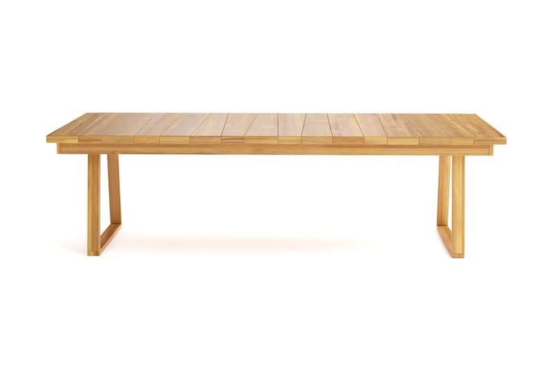 Menorca Stort Rektangulært Spisebord i tre Utendørs 100x240 cm - Tre/Natur - Hagemøbler & utemiljø - Hagebord - Spisebord ute