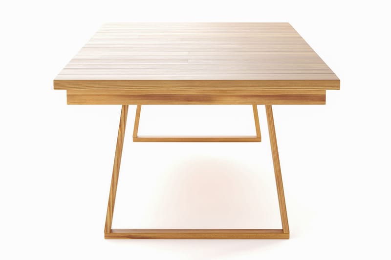 Menorca Stort Rektangulært Spisebord i tre Utendørs 100x240 cm - Tre/Natur - Hagemøbler & utemiljø - Hagebord - Spisebord ute