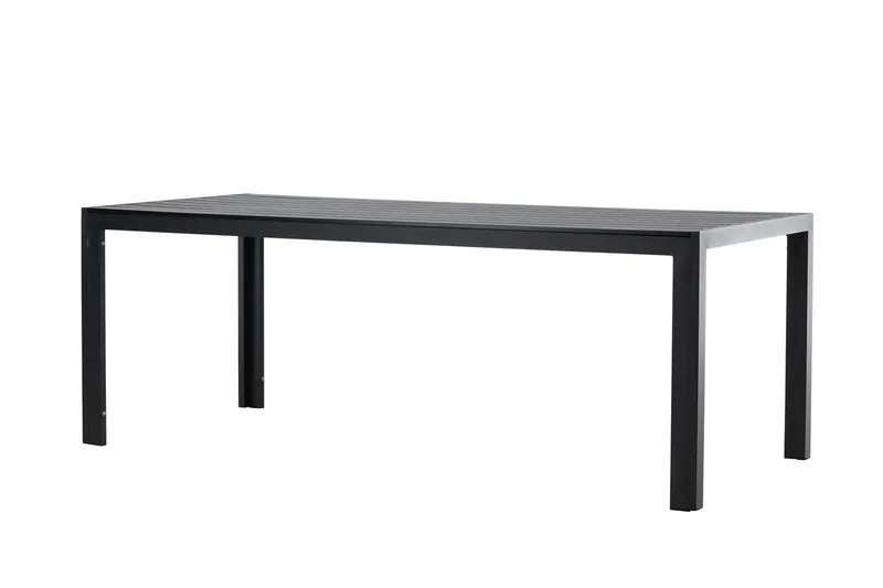 Mirko Spisebord Utendørs 90x205 cm - Svart - Hagemøbler & utemiljø - Hagebord - Spisebord ute