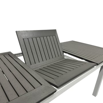 Monaco Uttrekkbart Bord Utendørs 150-250x90 cm - Hvit/Grå - Hagemøbler & utemiljø - Hagebord - Spisebord ute