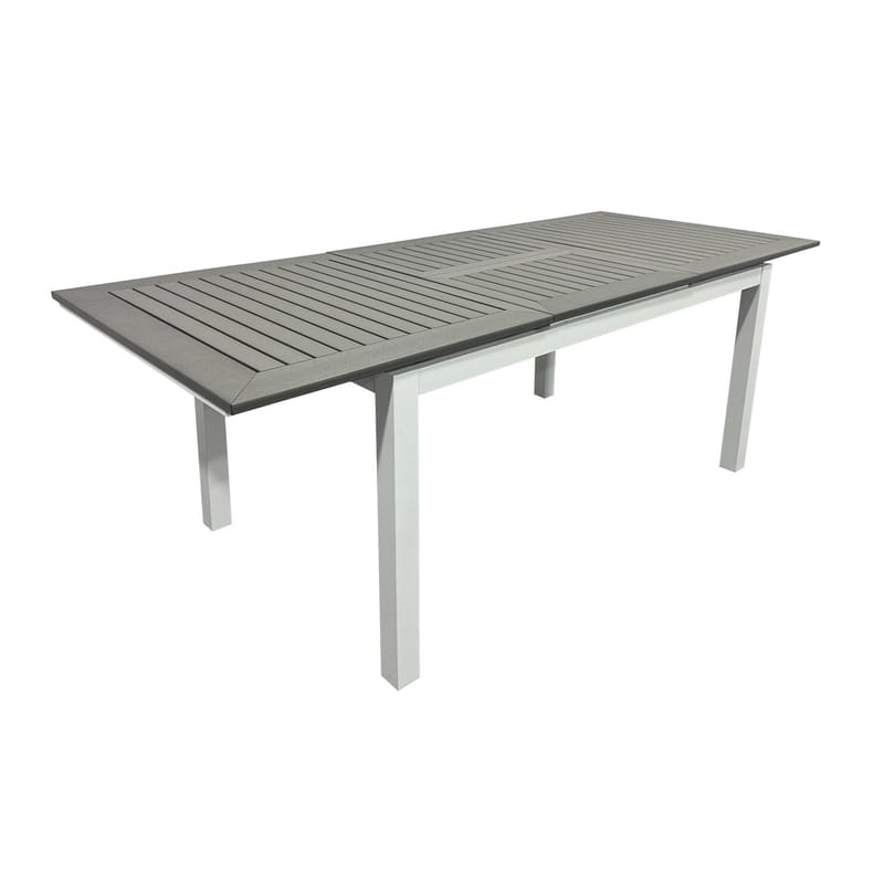 Monaco Uttrekkbart Bord Utendørs 150-250x90 cm - Hvit/Grå - Hagemøbler & utemiljø - Hagebord - Spisebord ute