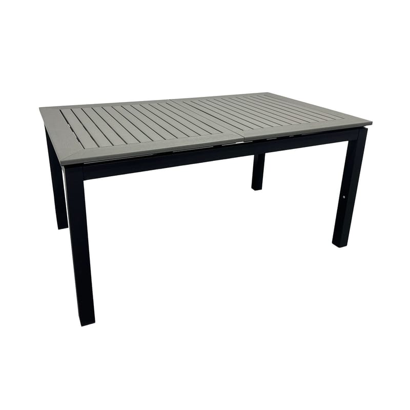 Monaco Uttrekkbart Bord Utendørs 150-250x90 cm - Svart/Grå - Hagemøbler & utemiljø - Hagebord - Spisebord ute