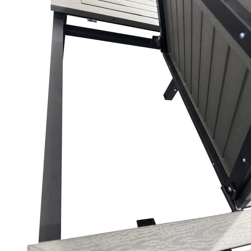 Monaco Uttrekkbart Bord Utendørs 150-250x90 cm - Svart/Grå - Hagemøbler & utemiljø - Hagebord - Spisebord ute