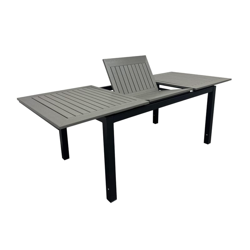 Monaco Uttrekkbart Bord Utendørs 150-250x90 cm - Svart/Grå - Hagemøbler & utemiljø - Hagebord - Spisebord ute