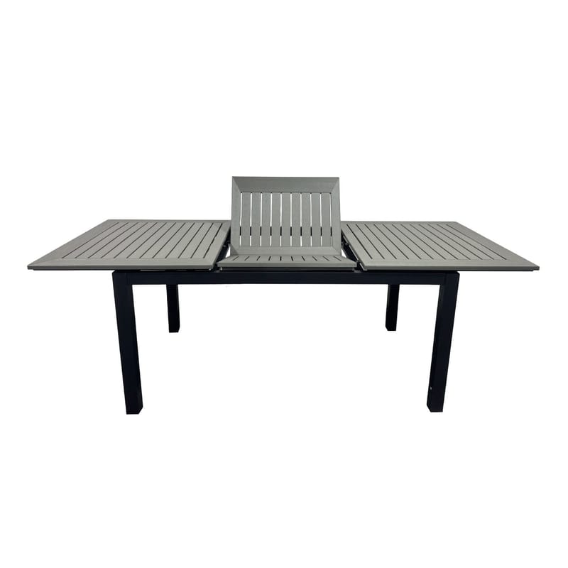 Monaco Uttrekkbart Bord Utendørs 150-250x90 cm - Svart/Grå - Hagemøbler & utemiljø - Hagebord - Spisebord ute