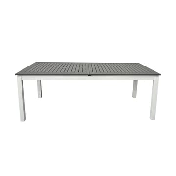 Monaco Uttrekkbart Bord Utendørs 210/310x90 cm - Hvit/Grå - Hagemøbler & utemiljø - Hagebord - Spisebord ute