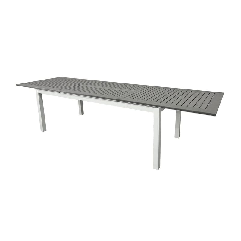 Monaco Uttrekkbart Bord Utendørs 210/310x90 cm - Hvit/Grå - Hagemøbler & utemiljø - Hagebord - Spisebord ute
