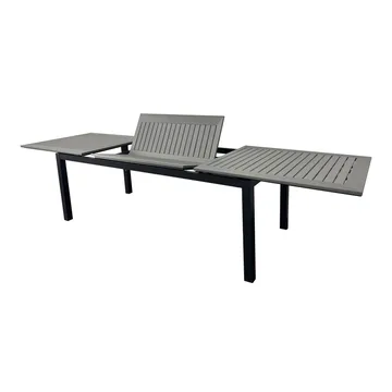 Monaco Uttrekkbart Bord Utendørs 210/310x90 cm - Svart/Grå - Hagemøbler & utemiljø - Hagebord - Spisebord ute