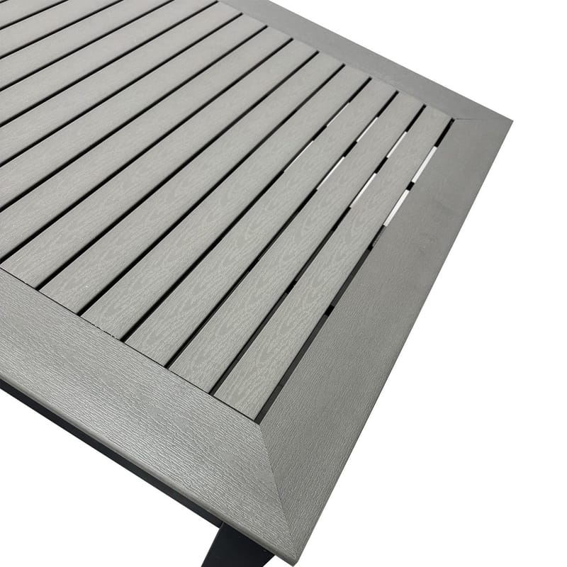 Monaco Uttrekkbart Bord Utendørs 210/310x90 cm - Svart/Grå - Hagemøbler & utemiljø - Hagebord - Spisebord ute