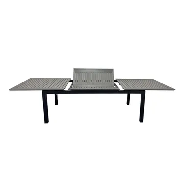 Monaco Uttrekkbart Bord Utendørs 210/310x90 cm - Svart/Grå - Hagemøbler & utemiljø - Hagebord - Spisebord ute