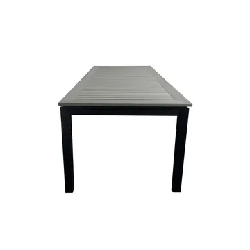 Monaco Uttrekkbart Bord Utendørs 210/310x90 cm - Svart/Grå - Hagemøbler & utemiljø - Hagebord - Spisebord ute