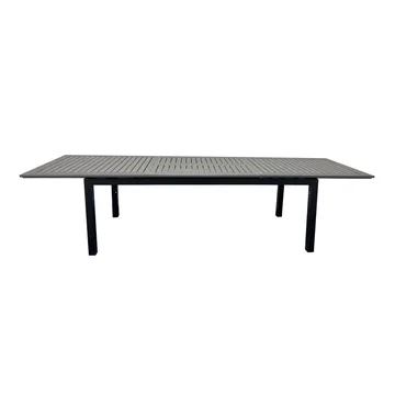 Monaco Uttrekkbart Bord Utendørs 210/310x90 cm - Svart/Grå - Hagemøbler & utemiljø - Hagebord - Spisebord ute