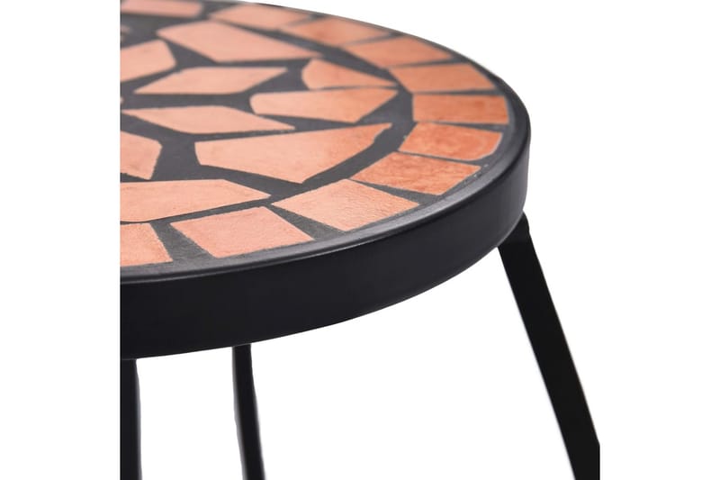 Mosaikkbord 3 stk terrakotta keramikk - Oransj - Sidebord utendørs