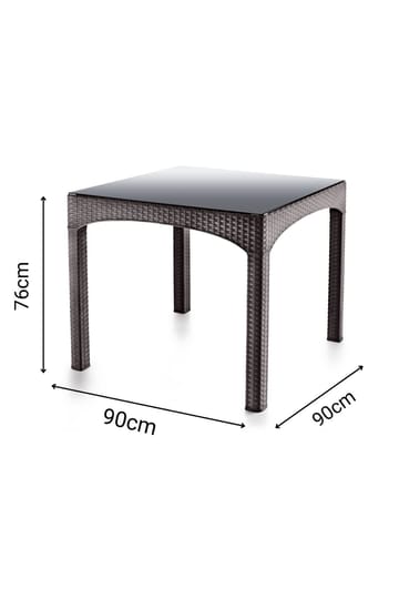Omber Spisebord utendørs 90 cm - Mørk brun - Hagemøbler & utemiljø - Hagebord - Spisebord ute