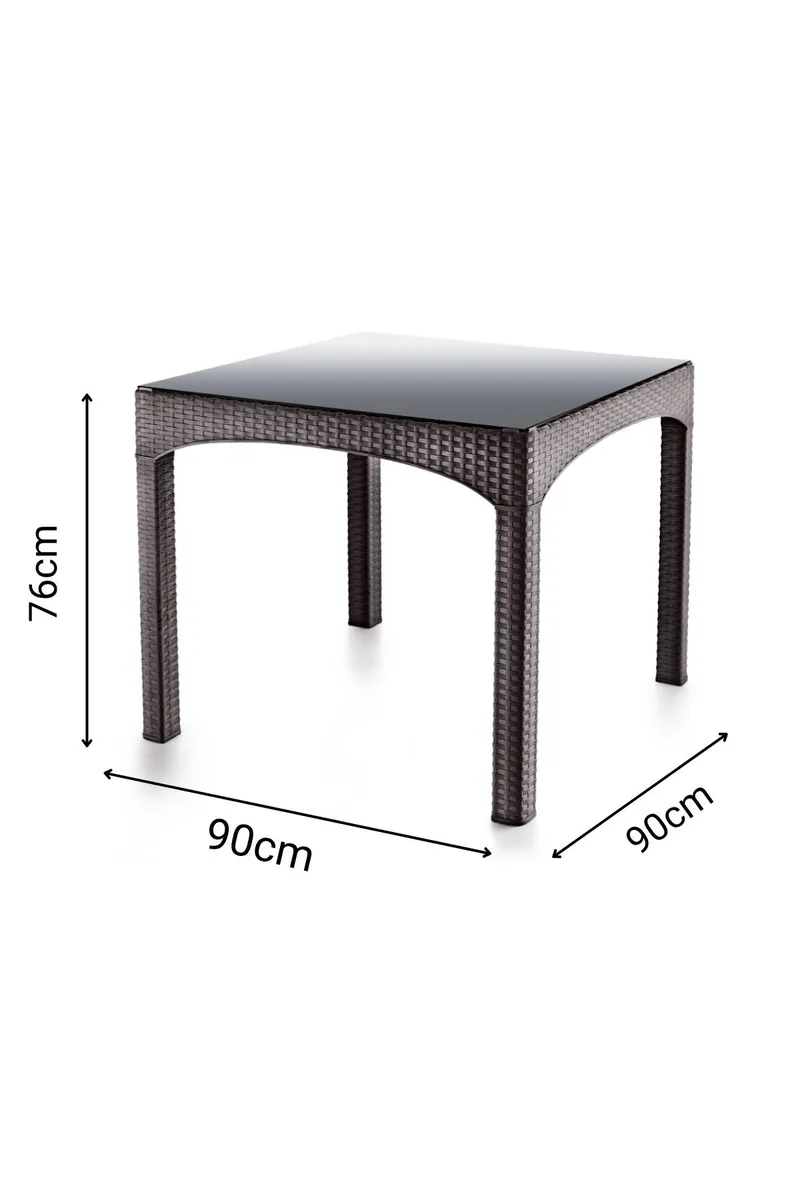 Omber Spisebord utendørs 90 cm - Mørk brun - Hagemøbler & utemiljø - Hagebord - Spisebord ute