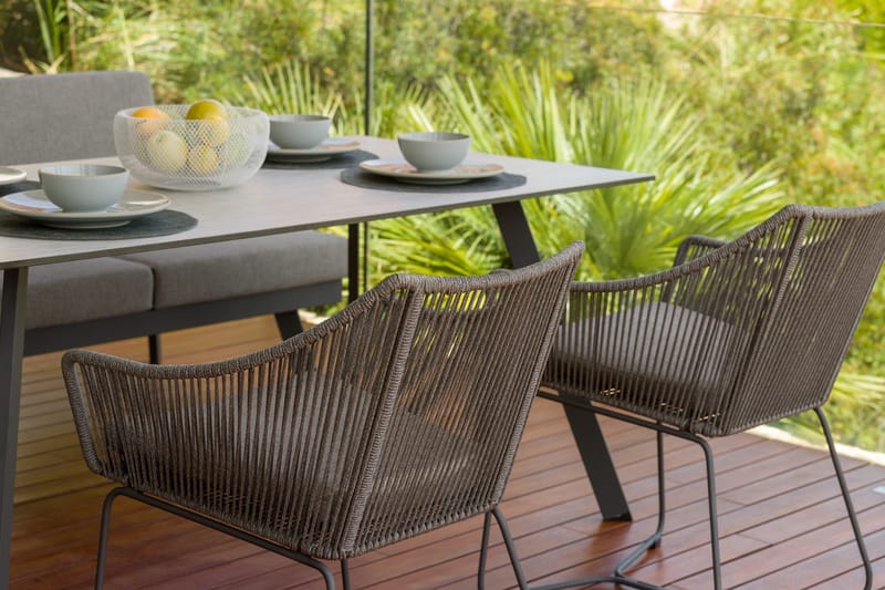 OPAL Bord Rektangulært 160 cm - Grå - Hagemøbler & utemiljø - Hagebord - Spisebord ute