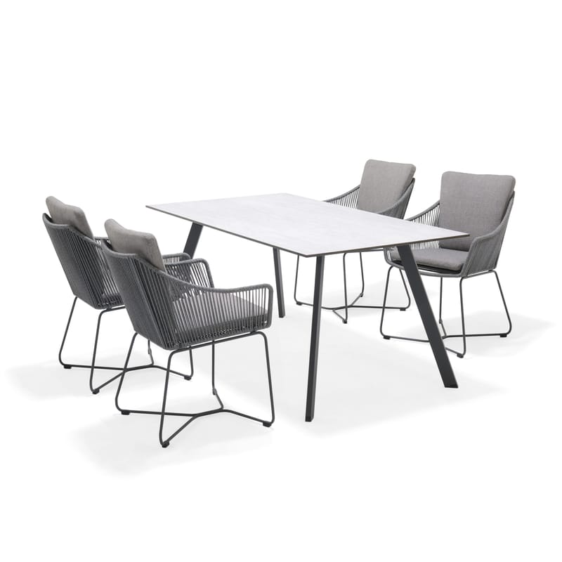 OPAL Bord Rektangulært 160 cm - Grå - Hagemøbler & utemiljø - Hagebord - Spisebord ute