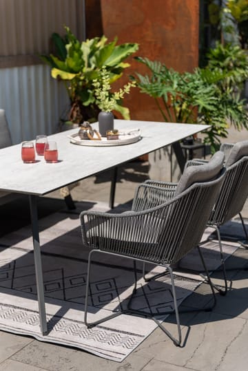 OPAL Utebord Rektangulært 220 cm - Grå - Hagemøbler & utemiljø - Hagebord - Spisebord ute