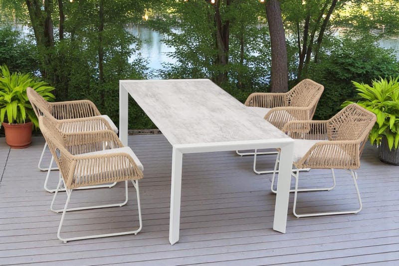 Palermo Bord Uttrekkbart 200–300×100 cm - Beige - Hagemøbler & utemiljø - Hagebord - Spisebord ute