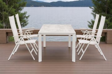 Palermo Hagebord 200×90 cm - Grå/Beige - Hagemøbler & utemiljø - Hagebord - Spisebord ute