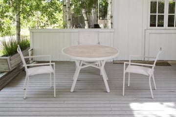 Palermo Utebord Rund Ø110 cm - Grå/Beige - Hagemøbler & utemiljø - Hagebord - Spisebord ute