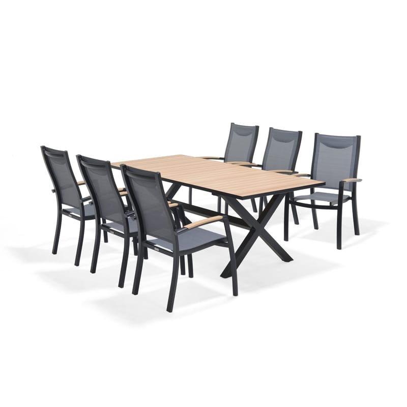 Panama Utebord 200 cm - Tre/Svart - Hagemøbler & utemiljø - Hagebord - Spisebord ute