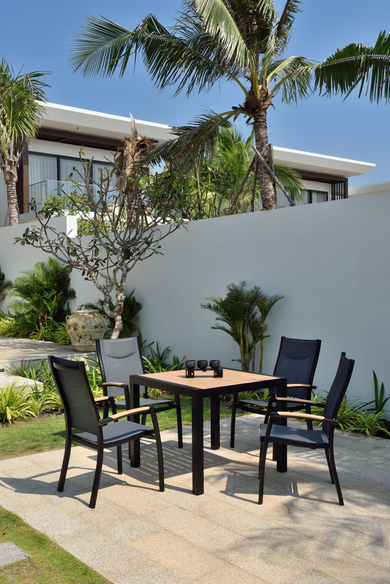 Panama Utebord 90 cm - Tre/Svart - Hagemøbler & utemiljø - Hagebord - Spisebord ute