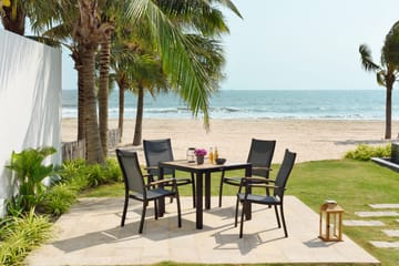 Panama Utebord 90 cm - Tre/Svart - Hagemøbler & utemiljø - Hagebord - Spisebord ute