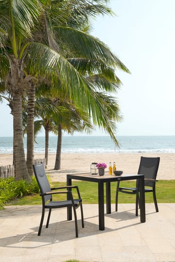 Panama Utebord 90 cm - Tre/Svart - Hagemøbler & utemiljø - Hagebord - Spisebord ute