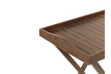 Paolo Sidebord 68x45 cm - Mørkebrun - Hagemøbler & utemiljø - Hagebord - Sidebord utendørs