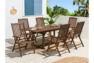 Paolo Spisebord 90x160 cm - Mørkebrun - Hagemøbler & utemiljø - Hagebord - Spisebord ute