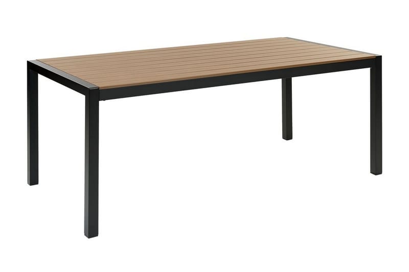 Pereta Spisebord 180x90 cm, Lys Brun/Sort
