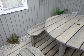 Frankfurt Picknikbord - Brun - Hvit - Hagemøbler & utemiljø - Hagebord - Piknikbord