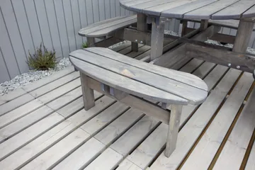 Frankfurt Picknikbord - Brun - Hvit - Hagemøbler & utemiljø - Hagebord - Piknikbord