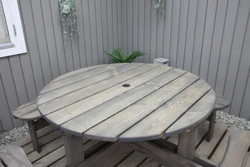 Frankfurt Picknikbord - Brun - Hvit - Hagemøbler & utemiljø - Hagebord - Piknikbord