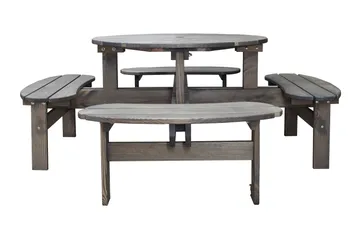 Frankfurt Picknikbord - Brun - Hvit - Hagemøbler & utemiljø - Hagebord - Piknikbord