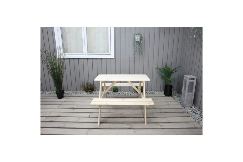 Piknikbord Mini Rasta for barn - Naturlig farge - Hagemøbler & utemiljø - Hagebord - Piknikbord