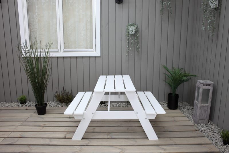 Nancie Mini Piknikbord - Hvit - Hagemøbler & utemiljø - Hagebord - Piknikbord