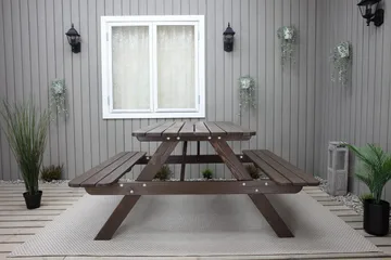 Nancie Piknikbord 150 cm - Brun - Hagemøbler & utemiljø - Hagebord - Piknikbord