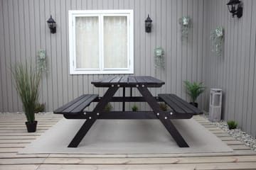Nancie Piknikbord 158 cm - Kaffesvart - Hagemøbler & utemiljø - Hagebord - Piknikbord