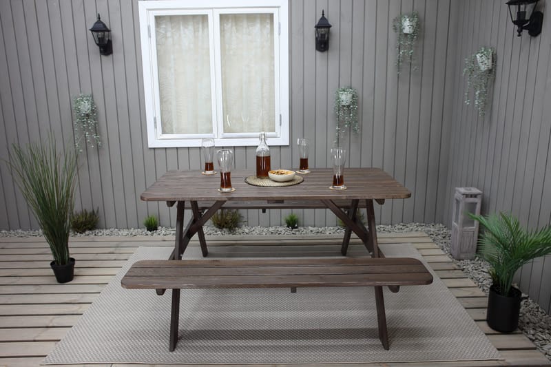 Nancie Piknikbord 150 cm - Brun - Hagemøbler & utemiljø - Hagebord - Piknikbord