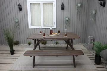 Nancie Piknikbord 150 cm - Brun - Hagemøbler & utemiljø - Hagebord - Piknikbord