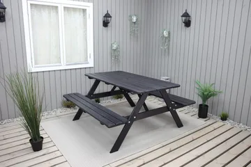 Nancie Piknikbord 158 cm - Kaffesvart - Hagemøbler & utemiljø - Hagebord - Piknikbord