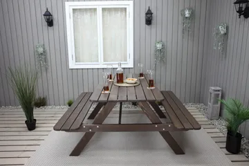 Nancie Piknikbord 150 cm - Brun - Hagemøbler & utemiljø - Hagebord - Piknikbord