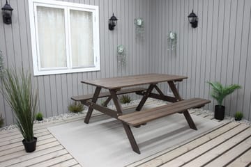 Nancie Piknikbord 150 cm - Brun - Hagemøbler & utemiljø - Hagebord - Piknikbord